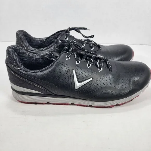 Callaway Halo Women's 10.5 B Black Golf Shoes All‎ Spikes Included - Picture 5 of 14